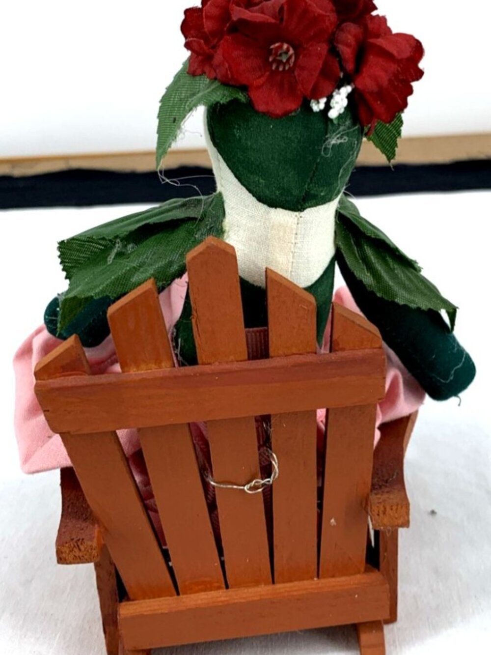 Joe Spencer Piper Petal Doll Seated in Chair Cloth Body 9" Long - Picture 4 of 7